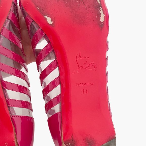 Christian Louboutin Fuchsia Striped Flats - Picture 11 of 14